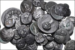 GREEK. Miscellaneous. Lot of fifty-nine (59) AR denominations from Northern Greece to Persia. Includes: A broad range of silver, mostly smaller denominations. Lot also includes a cistophoric tetradrac