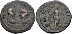 MOESIA INFERIOR, Odessus. Gordian III, with Tranquillina. AD 238-244. Æ Pentassarion (26mm, 11.40 g, 8h). Laureate, draped, and cuirassed bust of Gordian and draped bust of Tranquillina, wearing steph