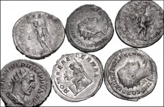 ROMAN. Imperial. Lof of fifteen (15) AR Antoniniani. Includes: GORDIAN III (2) // PHILIP I (3) // PHILIP II // OTACILIA SEVERA // VALERIAN I // GALLIENUS (2) // POSTUMUS (2) // AURELIAN // PROBUS (2).