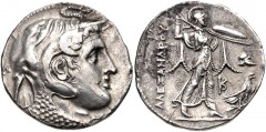 PTOLEMAIC KINGS of EGYPT. Ptolemy I Soter. As satrap, 323-305 BC. AR Tetradrachm (27mm, 14.99 g, 1h). Ptolemaic standard. In the name of Alexander III of Macedon. Alexandreia mint. Struck circa 311/0-