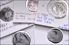 ROMAN. Provincial-Imperial. Lot of Fifteen (15) AR and Æ from Gordian III to Carinus. Includes: PROVINCIAL: Egypt, Alexandria. Potin Tetradrachms for Gordian III and Carus (2 coins) // IMPERIAL: Gordi