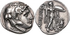 PTOLEMAIC KINGS of EGYPT. Ptolemy I Soter. As satrap, 323-305 BC. AR Tetradrachm (28mm, 15.69 g, 1h). Ptolemaic standard. In the name of Alexander III of Macedon. Alexandreia mint. Struck circa 311/0-