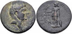 CILICIA, Pompeiopolis. temp. Domitian, AD 81-96. Æ (24mm, 10.44 g, 12h). Dated CY 152 (AD 86/7). Bare head of Pompey the Great right; star before / Athena standing left, holding Nike and grounded shie