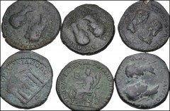ROMAN. Provincial. Lot of twelve (12) mixed Æ denominations from Thrace and Moesia. Includes: THRACE, Dionysopolis. Gordian III // Odessus. Gordian III, with Tranquillina // MOESIA INFERIOR, Marcianop