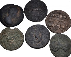 ROMAN. Provincial. Lot of thirteen (13) Peloponnesian bronzes. Includes: ARCADIA, Caphyae. Julia Domna // ARCADIA, Mantinea. Septimius Severus // ARCADIA, Orchomenus. Septimius Severus // LACONIA, Las