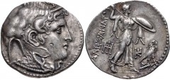 PTOLEMAIC KINGS of EGYPT. Ptolemy I Soter. As satrap, 323-305 BC. AR Tetradrachm (29mm, 15.62 g, 12h). Ptolemaic standard. In the name of Alexander III of Macedon. Alexandreia mint. Struck circa 311/0