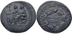 LYDIA, Sardis. Germanicus & Drusus. Died AD 19 & AD 23, respectively. Æ (28mm, 12.77 g, 12h). Alexander of Sardis, son of Cleon, high priest of the Koinon of Asia. Struck circa AD 23-26(?). Germanicus