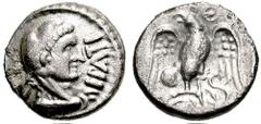 CELTIC, Britain. Catuvellauni & Trinovantes. 35-43 AD. AR Unit (1.17 gm). Estimate $150 CELTIC, Britain. Catuvellauni & Trinovantes. 35-43 AD. AR Unit (1.17 gm). Head of Hercules right, wearing lion s