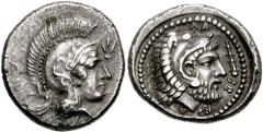 DYNASTS of LYCIA. Erbbina. Circa 400-380 BC. AR Stater (8.49 gm). Estimate $750 DYNASTS of LYCIA. Erbbina. Circa 400-380 BC. AR Stater (8.49 gm). Head of Athena right, wearing crested Attic helmet / B