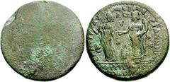 MYSIA, Pergamum. Time of Maximinus I. 235-238 AD. Æ 42mm (46.74 gm). Aurelius Nilus, magistrate. Estimate $300 MYSIA, Pergamum. Time of Maximinus I. 235-238 AD. Æ 42mm (46.74 gm). Aurelius Nilus, magi
