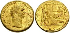 DOMITIAN. 81-96 AD. Æ Sestertius (22.81 gm). Rome mint. Struck 88 AD. Estimate $1250 DOMITIAN. 81-96 AD. Æ Sestertius (22.81 gm). Rome mint. Struck 88 AD. Laureate head right / COS XIIII LVD SAEC, Dom