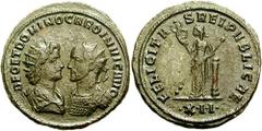 CARUS. 282-283 AD. "Double" Antoninianus (4.56 gm). Siscia mint. Struck November 282 AD. Estimate $2000 CARUS. 282-283 AD. "Double" Antoninianus (4.56 gm). Siscia mint. Struck November 282 AD. DEO ET 