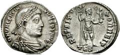 VALENTINIAN I. 364-375 AD. AR Siliqua (1.96 gm). Thessalonica mint. Struck 373-375 AD. Estimate $200 VALENTINIAN I. 364-375 AD. AR Siliqua (1.96 gm). Thessalonica mint. Struck 373-375 AD. Pearl-diadem
