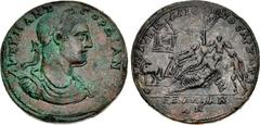 LYDIA, Daldis. Gordian III. AD 238-244. Æ Medallion (48mm, 60.65 g, 6h). L. Aur. Hephaestionos, principal archon for the second time. AVT K • M ANT ΓOPΔIAN[OC], laureate, draped, and cuirassed bust ri
