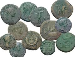 Collection of 29 Roman bronzes of Commodus and Crispina. AD 177-192. Æ Sestertii, Dupondii & Asses. Includes the following: 18 Æ sestertii of Commodus, 1 Æ dupondius of Commodus, 6 Æ asses of Commodus
