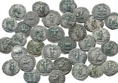Collection of 123 Roman silver denarii of Septimius Severus . AD 193-211. AR Denarii. Rome mint. Includes the following: 123 Roman AR denarii. One hundred and twenty-three (123) coins in lot. Coins Fi