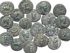 Collection of 61 Roman silver denarii of Septimius Severus . AD 193-211. AR Denarii. Eastern mints. Includes the following: 61 Roman AR denarii, all from Eastern mints. Sixty one (61) coins in lot. Co