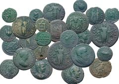 Collection of 107 Roman Provincial bronze coins of Septimius Severus to Macrinus. AD 193-218. Various denominations. Includes the following: Moesia Inferior (27 Nikopolis ad Istrum; 3 Tomi); Thrace (2
