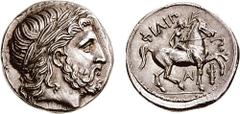 KINGS of MACEDON. Philip II. 359-336 BC. AR Tetradrachm (14.34 gm, 6h). Amphipolis mint. Struck under Antipater or Polyperchon (for Philip III and Alexander IV), circa 320/19-317 BC. Estimate $2000 KI