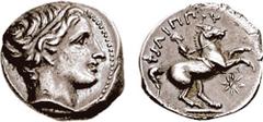 KINGS of MACEDON. Philip II. 359-336 BC. AR 1/5 Tetradrachm (2.47 gm, 6h). Amphipolis mint. Struck under Antipater or Polyperchon (for Philip III and Alexander IV), circa 320/19-317 BC. Estimate $300 