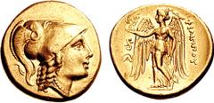 KINGS of MACEDON. Philip III. 323-317 BC. AV Stater (8.55 gm, 9h). Lampsakos mint. Struck circa 319-317 BC. Estimate $1500 KINGS of MACEDON. Philip III. 323-317 BC. AV Stater (8.55 gm, 9h). Lampsakos 