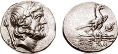 LYCIA, Oinoanda. After 188 BC. AR Didrachm (8.30 gm, 12h). Dated year 2 (187/6 BC?). Estimate $1000 LYCIA, Oinoanda. After 188 BC. AR Didrachm (8.30 gm, 12h). Dated year 2 (187/6 BC?). Laureate head o