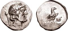 LYCIA, Oinoanda. After 188 BC. AR Didrachm (8.03 gm, 12h). Uncertain year. Estimate $500 LYCIA, Oinoanda. After 188 BC. AR Didrachm (8.03 gm, 12h). Uncertain year. Laureate head of Zeus right; lotus-t