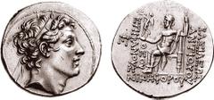 SELEUKID KINGS of SYRIA. Antiochos IV Epiphanes. 175-164 BC. AR Tetradrachm (16.58 gm, 2h). Antioch mint. Struck circa 168-164 BC. Estimate $500 SELEUKID KINGS of SYRIA. Antiochos IV Epiphanes. 175-16