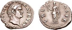 OTHO. 69 AD. AR Denarius (3.46 gm, 6h). Rome mint. Struck 9 March - mid-April 69 AD. Estimate $2000 OTHO. 69 AD. AR Denarius (3.46 gm, 6h). Rome mint. Struck 9 March - mid-April 69 AD. IMP M OTHO CAES