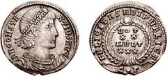 CONSTANTIUS II. 337-361 AD. AR Siliqua (3.17 gm, 12h). Constantinople mint. Struck 342 AD. Estimate $1000 CONSTANTIUS II. 337-361 AD. AR Siliqua (3.17 gm, 12h). Constantinople mint. Struck 342 AD. D N