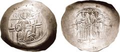 EMPIRE of NICAEA. Theodore I, Comnenus-Lascaris. 1208-1222. EL Trachy (4.12 gm, 5h). Magnesia mint? Estimate $300 EMPIRE of NICAEA. Theodore I, Comnenus-Lascaris. 1208-1222. EL Trachy (4.12 gm, 5h). M