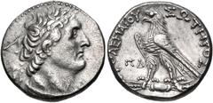 PTOLEMAIC KINGS of EGYPT. Ptolemy VI Philometor. First sole reign, 180-170 BC. AR Tetradrachm (25.5mm, 14.30 g, 1h). Uncertain mint in Cyprus(?). Dated year 84 (179/8 BC). Diademed head of Ptolemy I r