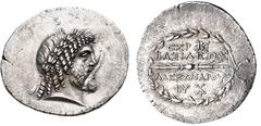 SELEUKID EMPIRE. Alexander I Balas. 152-145 BC. AR Tetradrachm (35mm, 16.47 g, 3h). Seleukeia Pieria mint. Dated SE 166 (147/6 BC). Laureate head of Zeus to right, with full beard and with his hair ar