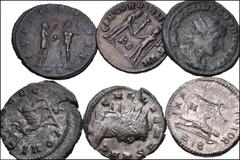 ROMAN. Imperial. Lot of twenty-two (22) antoniniani from Gordian III to Maximianus. Includes: Gordian III // Volusian // Gallienus (2 coins) // Salonina // Victorinus (4 coins) // Quintillus // Aureli