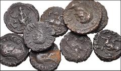 Large Lots ROMAN. Provincial. Lot of thirty-four (34) Roman Alexandrian BI Tetradrachms. Includes: Most are of Probus. Others include: Aurelian, Carus, or other emperors near that period. Fine to VF. 