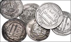 Large Lots ISLAMIC. Miscellaneous. Lot of six (6) AR denominations. Includes: Umayyad dirham (1) // 'Abbasid dirhams (2) // Tabaristan hemidrachms of 'Abbasid governors (3). Coins VF or better. LOT SO