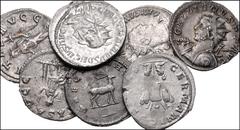 Large Lots ROMAN. Imperial. Lot of seven (7) AR Antoniniani. Includes: Philip I. RIC IV 27b; RSC 9 // Trajan Decius. RIC IV 11b; RSC 4 // Valerian I. RIC V 294; MIR 36, 1682e; RSC 280 // Gallienus. RI