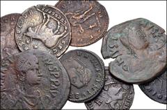 Large Lots MIXED. Roman to Byzantine. Lot of thirteen (13) Late Roman & Byzantine Æ. Includes: ROMAN: Maximinus II // Maxentius // Licinius I // Constantine I the Great // Constantius II // Julian II 