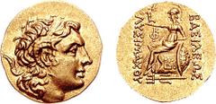 KINGS of THRACE. Lysimachos. 305-281 BC. AV Stater (8.32 gm, 11h). Byzantion mint. Struck early-mid 2nd century BC. Estimate $2000 KINGS of THRACE. Lysimachos. 305-281 BC. AV Stater (8.32 gm, 11h). By