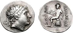 SELEUKID KINGS of SYRIA. Antiochos Hierax. 242-227 BC. AR Tetradrachm (16.83 gm, 12h). Ilium mint. Estimate $500 SELEUKID KINGS of SYRIA. Antiochos Hierax. 242-227 BC. AR Tetradrachm (16.83 gm, 12h). 