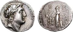 SELEUKID KINGS of SYRIA. Antiochos VII Euergetes. 138-129 BC. AR Tetradrachm (17.20 gm, 11h). Seleukeia on the Calycadnus mint. Estimate $300 SELEUKID KINGS of SYRIA. Antiochos VII Euergetes. 138-129 