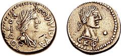 KINGS of BOSPORUS. Cotys III, with Severus Alexander. 227-234 AD. AV Stater (7.63 gm, 1h). Dated 525 of the Bosporan Era (228/9 AD). Estimate $300 KINGS of BOSPORUS. Cotys III, with Severus Alexander.