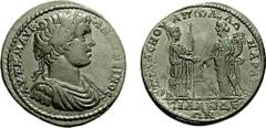 LYDIA, Silandus. Caracalla. 198-217 AD. Æ 40mm (31.26 gm, 6h). Helenus and Apollonius, magistrates. Estimate $750 LYDIA, Silandus. Caracalla. 198-217 AD. Æ 40mm (31.26 gm, 6h). Helenus and Apollonius,