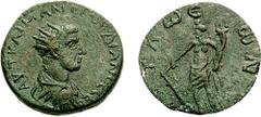 LYCIA, Tlos. Gordian III. Augusta, 241-244 AD. Æ 30mm (16.23 gm, 1h). Estimate $200 LYCIA, Tlos. Gordian III. Augusta, 241-244 AD. Æ 30mm (16.23 gm, 1h). Radiate, draped, and cuirassed bust right / TL