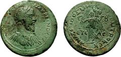CILICIA, Anazarbus. Macrinus. 217-218 AD. Æ Medallion (37mm, 24.26 gm, 7h). Dated Pompeian-Cilician Era 235 (217 AD). Estimate $300 CILICIA, Anazarbus. Macrinus. 217-218 AD. Æ Medallion (37mm, 24.26 g