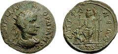 CILICIA, Epiphanea. Gordian III. 238-244 AD. Æ 35mm (23.25 gm, 1h). Dated CY 306 (238/9 AD). Estimate $200 CILICIA, Epiphanea. Gordian III. 238-244 AD. Æ 35mm (23.25 gm, 1h). Dated CY 306 (238/9 AD). 