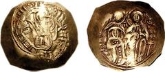 MICHAEL VIII Palaeologus. 1261-1282. AV Hyperpyron (4.08 gm, 6h). Constantinople mint. Estimate $300 MICHAEL VIII Palaeologus. 1261-1282. AV Hyperpyron (4.08 gm, 6h). Constantinople mint. Bust of the 