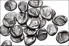 Large Lots GREEK. Asia Minor. Lot of one-hundred-three (103) AR tetrobols. All coins: Lycia, Phaselis. Prow of galley right / Stern of galley right. Fine to VF. LOT SOLD AS IS, NO RETURNS. One-hundred