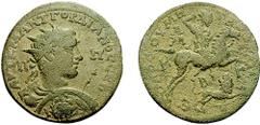 CILICIA, Tarsus. Gordian III. 238-244 AD. Æ 34mm (29.49 g, 6h). Estimate $200 CILICIA, Tarsus. Gordian III. 238-244 AD. Æ 34mm (29.49 g, 6h). Radiate, draped, and cuirassed bust right, holding spear a