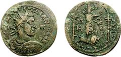 CILICIA, Tarsus. Gordian III. 238-244 AD. Æ 35mm (29.49 g, 6h). Estimate $200 CILICIA, Tarsus. Gordian III. 238-244 AD. Æ 35mm (24.38 g, 12h). Radiate, draped, and cuirassed bust right, holding spear 